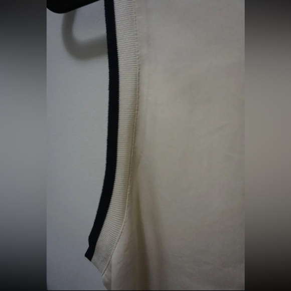 Theory Womens Silk Tank Top Cream Office Muscle White Medium - Picture 4 of 4